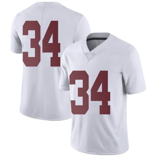 Alabama Crimson Tide Men's Quandarrius Robinson #34 No Name White NCAA Nike Authentic Stitched College Football Jersey GT16D74GH